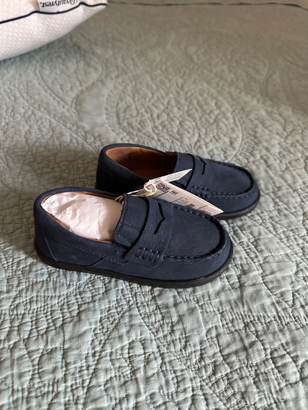 Zara Kids Navy Blue Penny Loafers